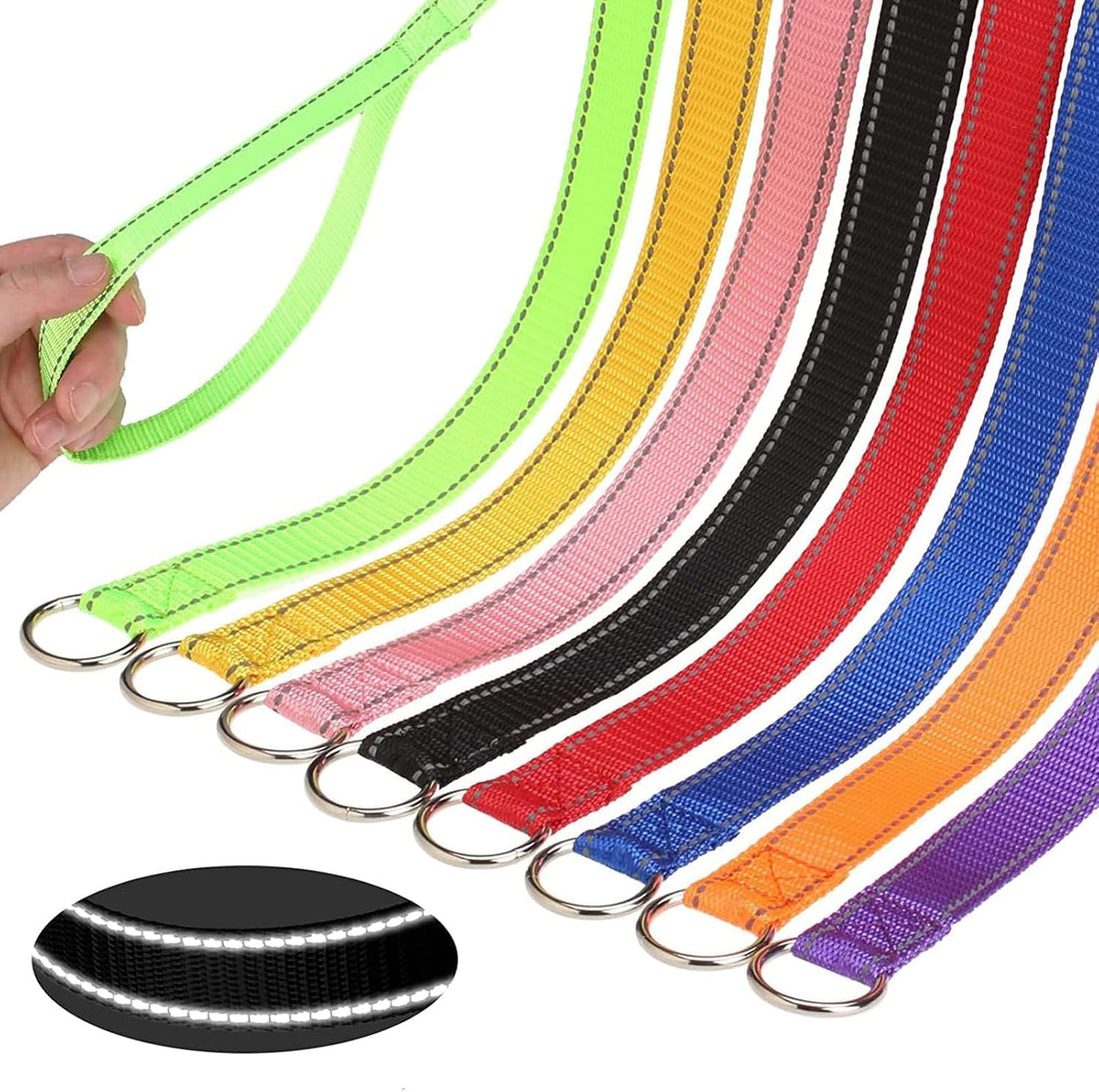 HOMIMP Slip Lead Dog Leash 6 FT- 48 PCS Bulk Colors Kennel Control