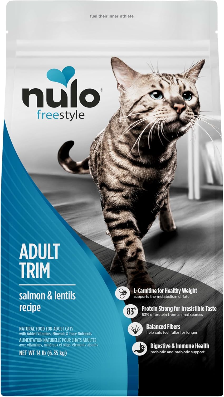 Nulo FreeStyle Trim Grain-Free Dry Cat Food, Salmon & Lentils, 4 lb