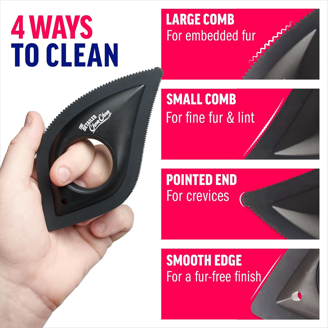 ChomChom Roller Detailer- Scraper for Pet Hair Remover and Lint