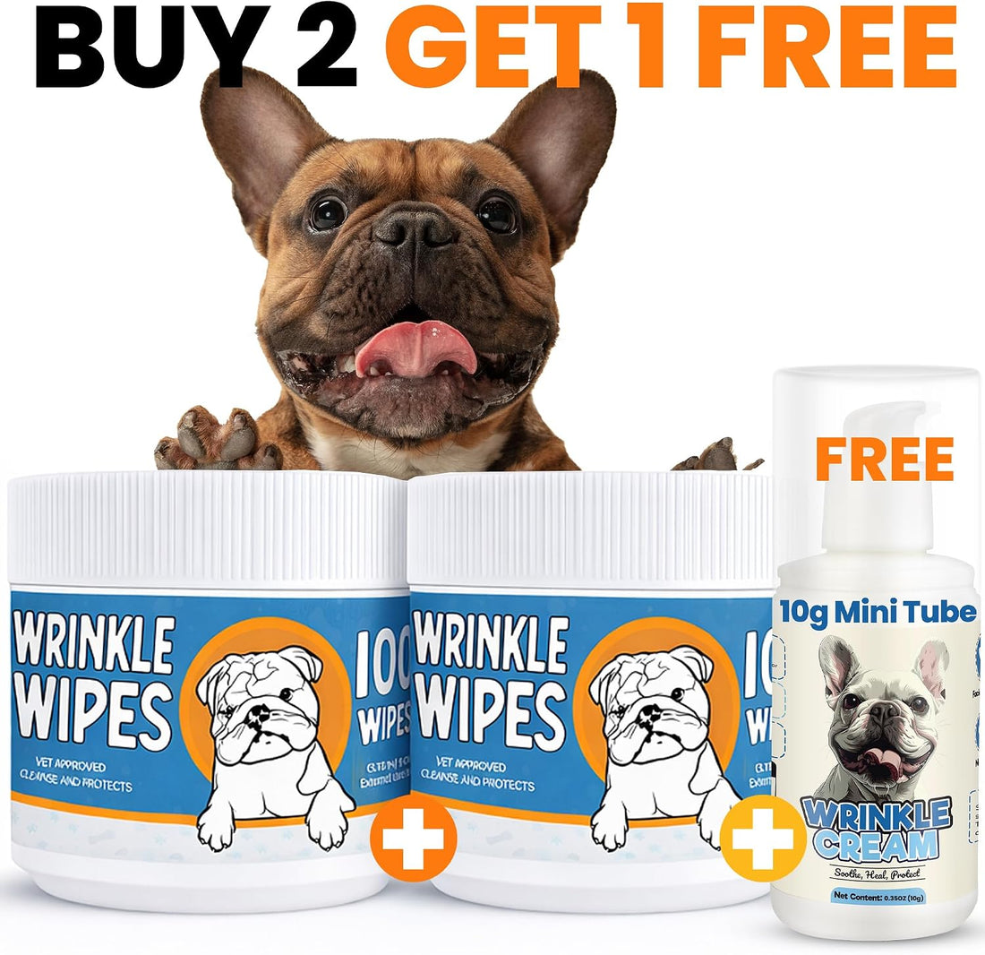 Bulldog Wrinkle Wipes for Dogs