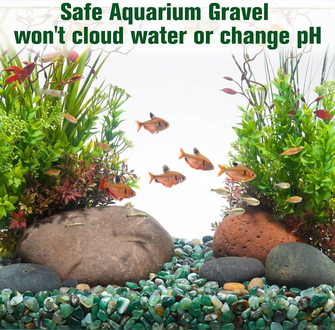 Halatool 2.2LB Green Agate Aquarium Gravel