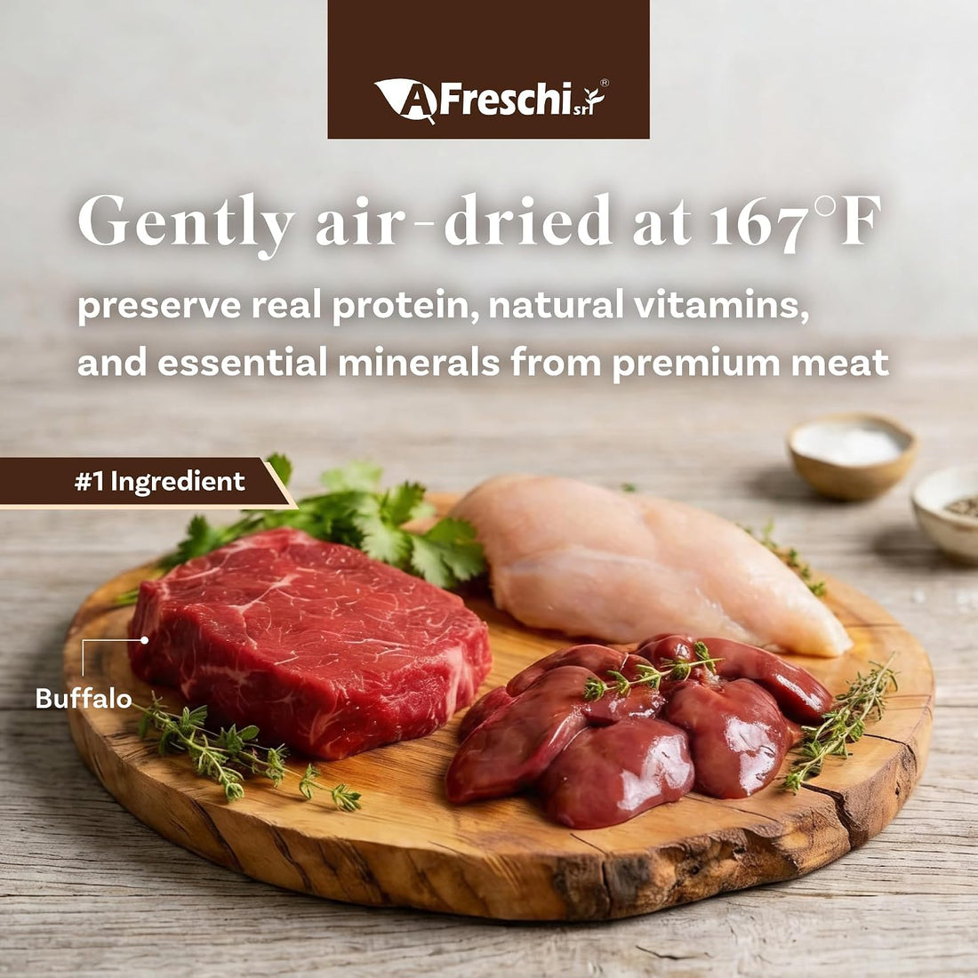 A Freschi srl® Air-Dried Dog Food Recipe, 1 lb