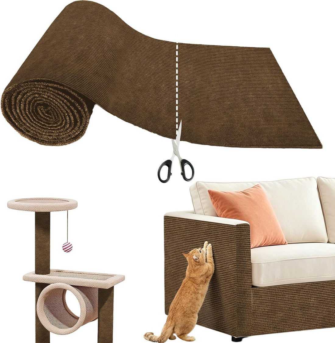 Heavy Duty Cat Scratch Mat for Couch