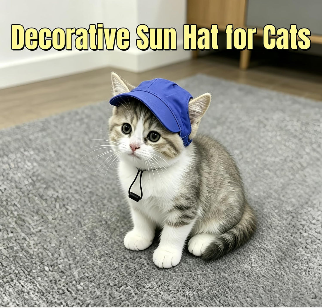 Dog Baseball Sun Hat, Breathable Cotton Canvas Pet Visor Hat