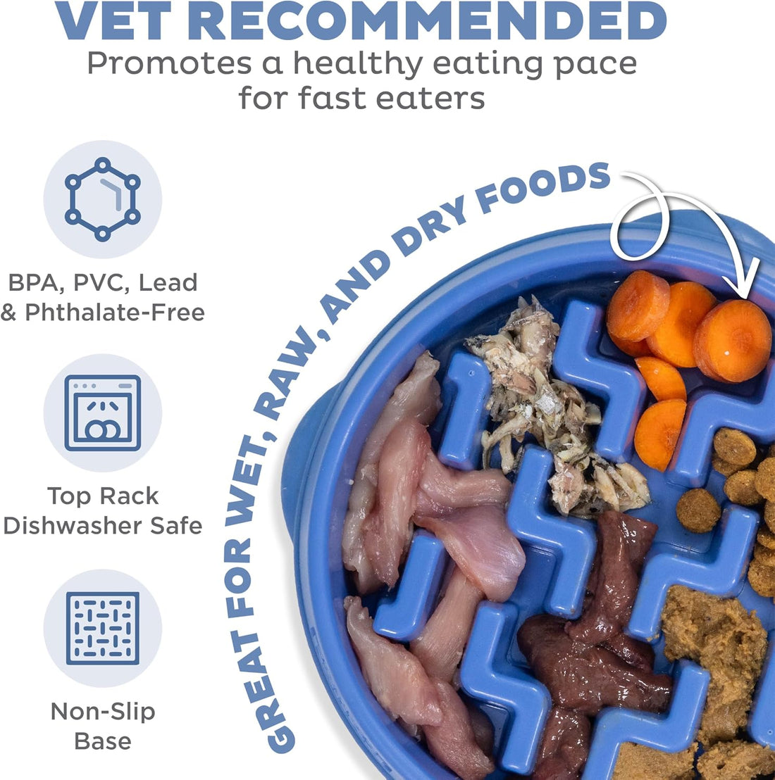 Outward Hound Fun Feeder Slo Bowl – Medium 2‑Cup Capacity