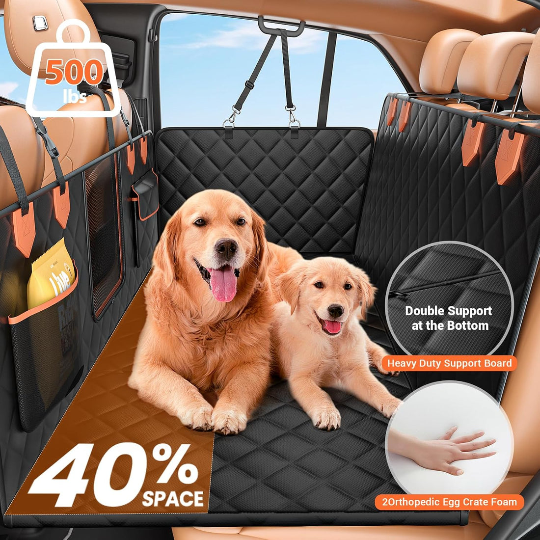 IJVAE Dog Seat Cover for Back Seat