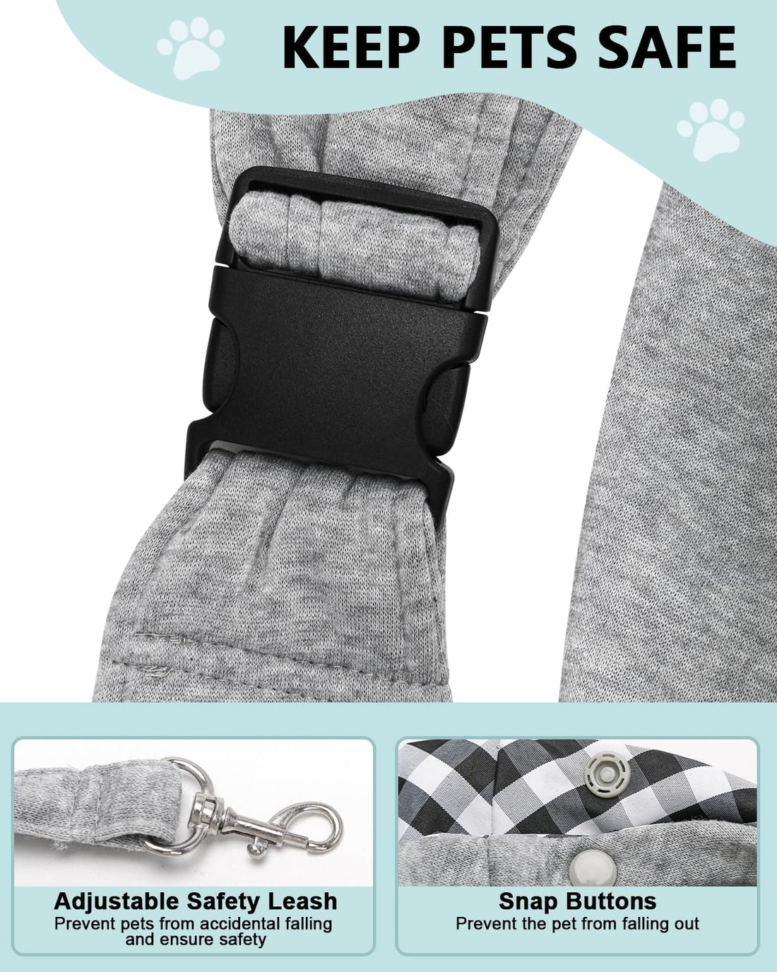 Snqqmtt Dog Carrier Sling for Small Dogs and Cats