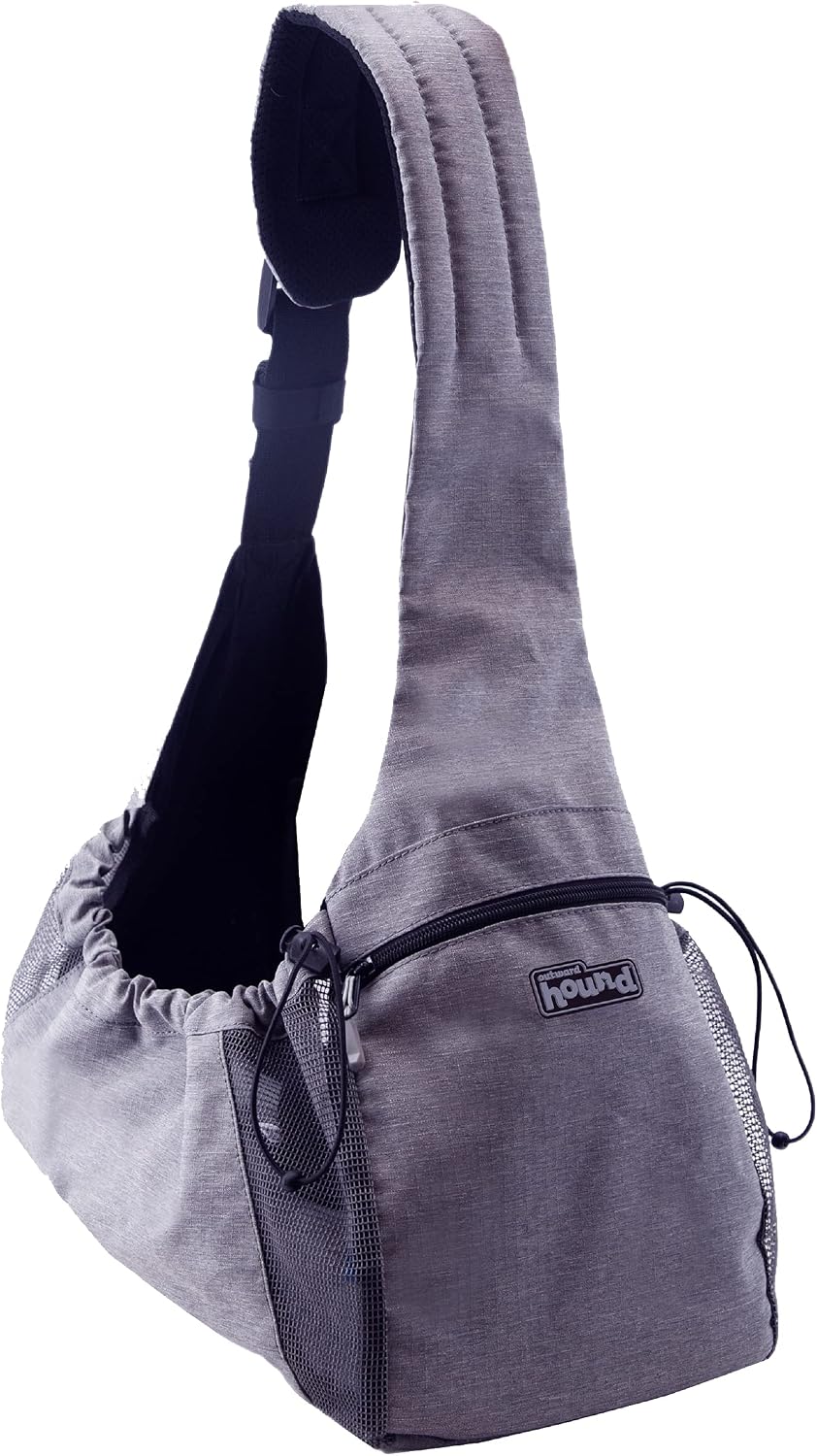 Outward Hound PupPak Dog Front Carrier, Grey, Medium, 12.5" x 9" x 14"