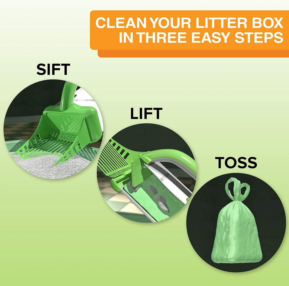 Neater Pet Brands Neater Scooper Standard Litter Scoop, 60 Refill Bags