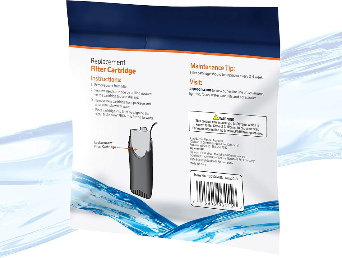 Aqueon Replacement Filter Cartridges, Fish Filters, Extra Small