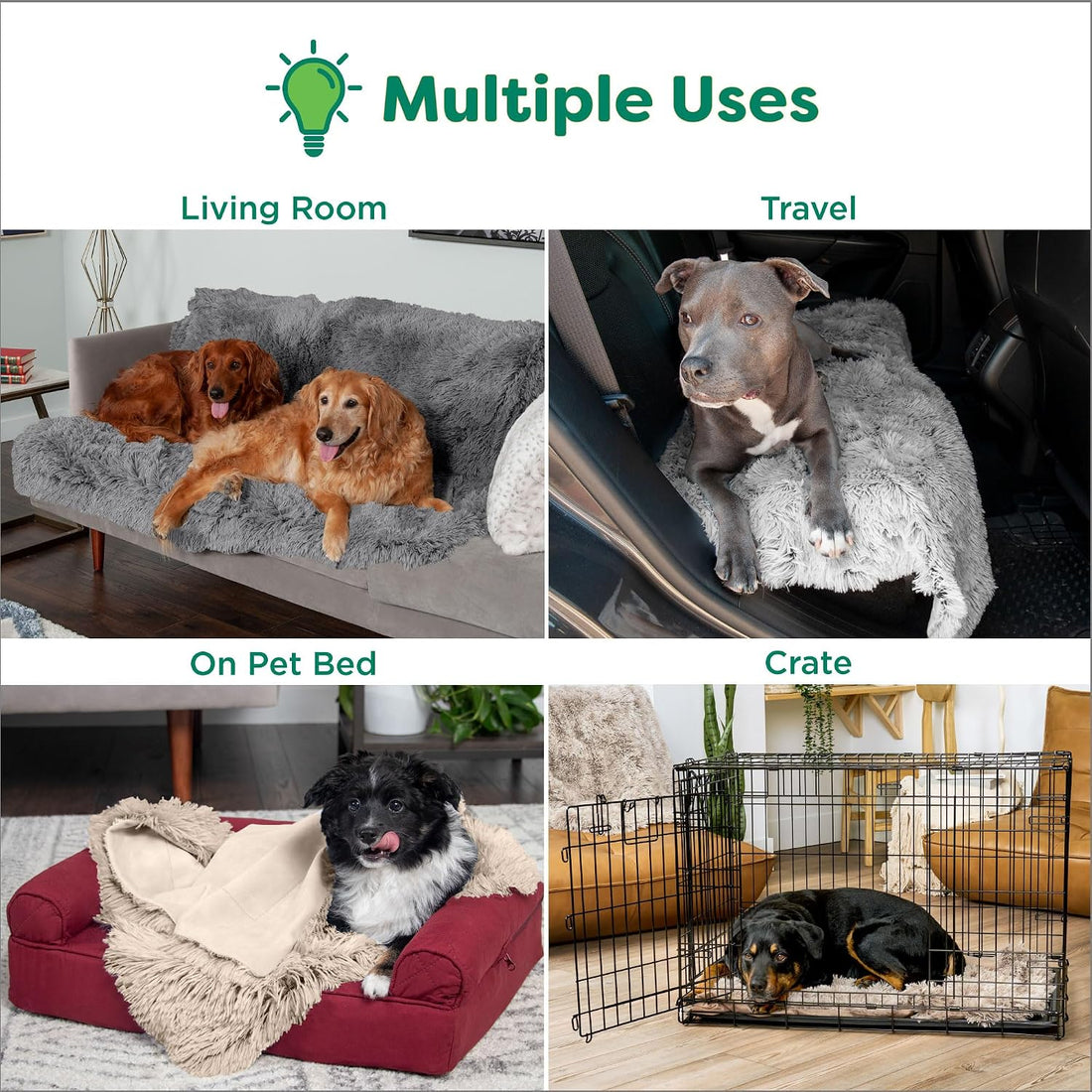 Furhaven Waterproof Throw Blanket for Dogs & Indoor Cats, Washable