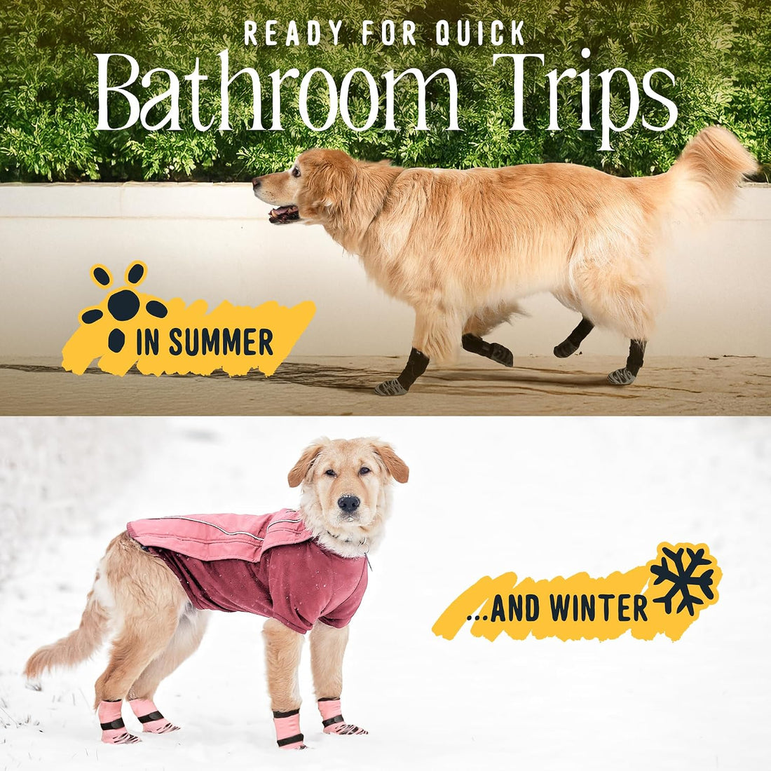 DOK TigerToes Premium Non-Slip Dog Socks for Hardwood Floors
