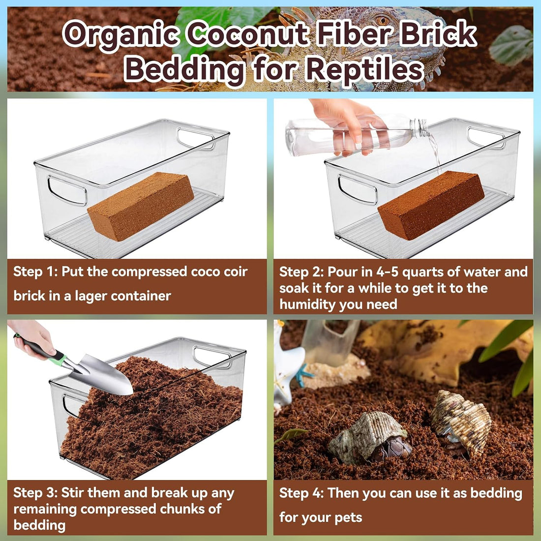 Legigo 4 Pack Coconut Fiber Substrate