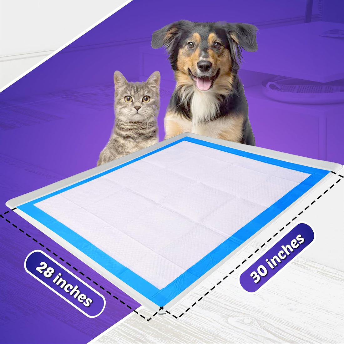 Dog Pee Pad Holder - Fits Up to 28” x 30” Pee Pad - 1 Pack