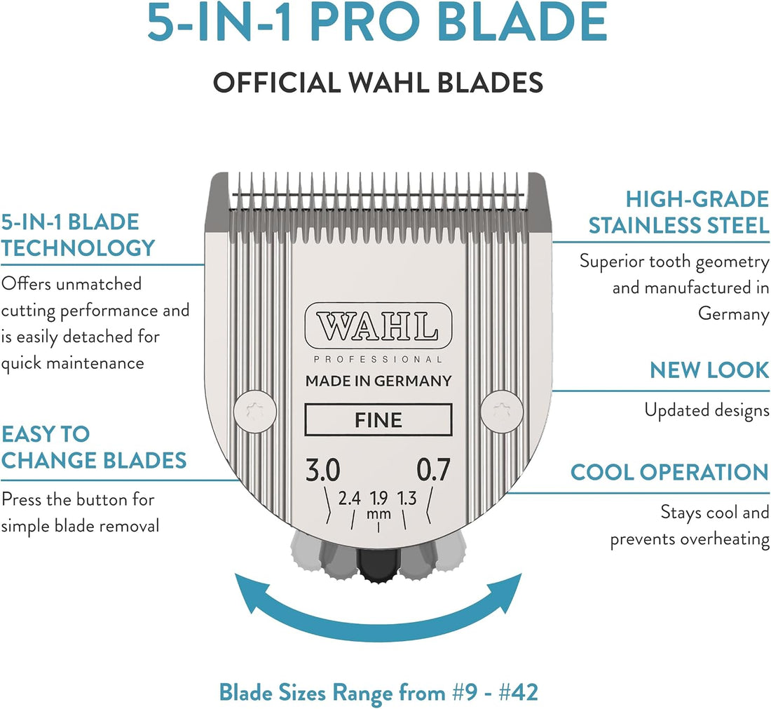 Wahl Professional Animal 5-in-1 Adjustable Blade, 2179-301, Fine