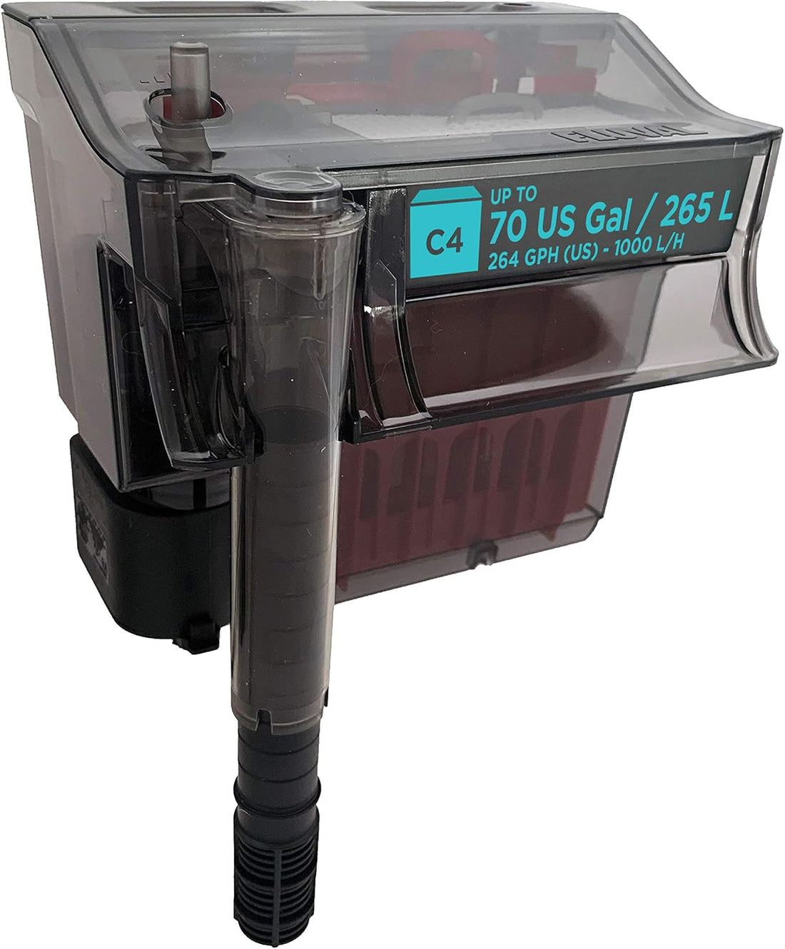 Fluval C4 Power Filter, Fish Tank Filter for Aquariums up to 70 Gal.