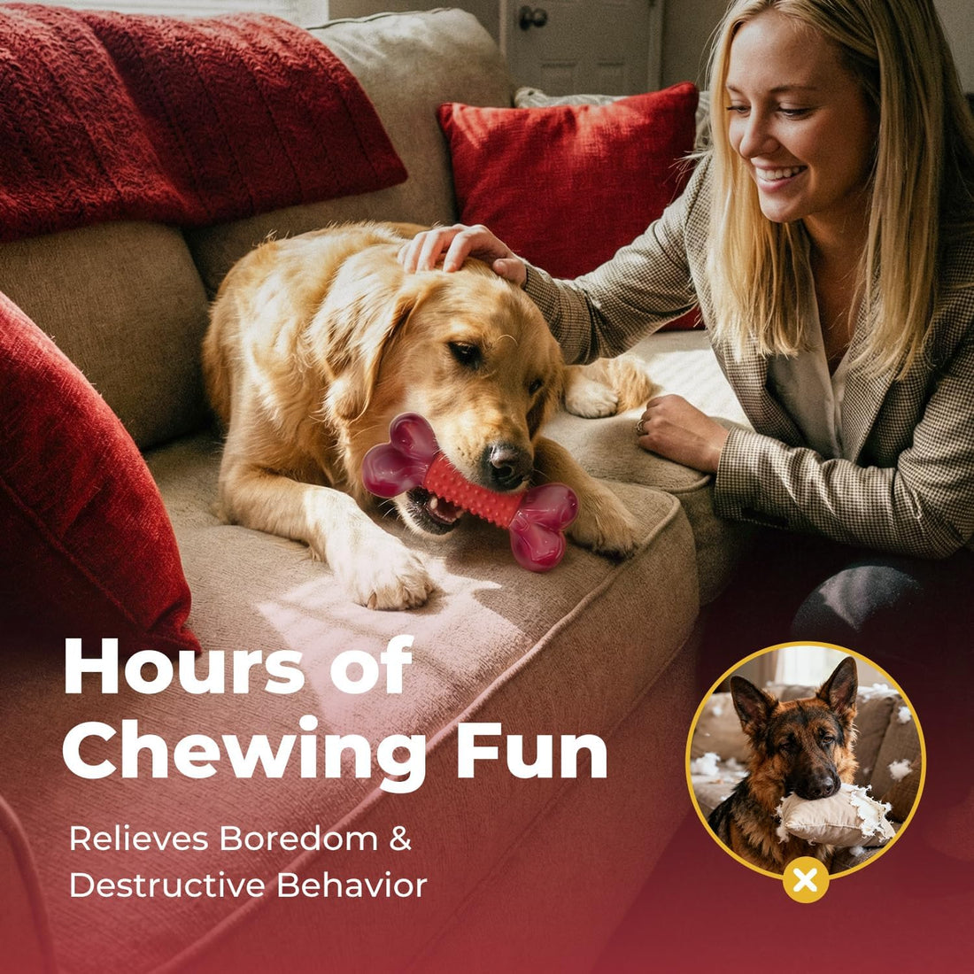 Apasiri Tough Dog Toys for Aggressive Chewers