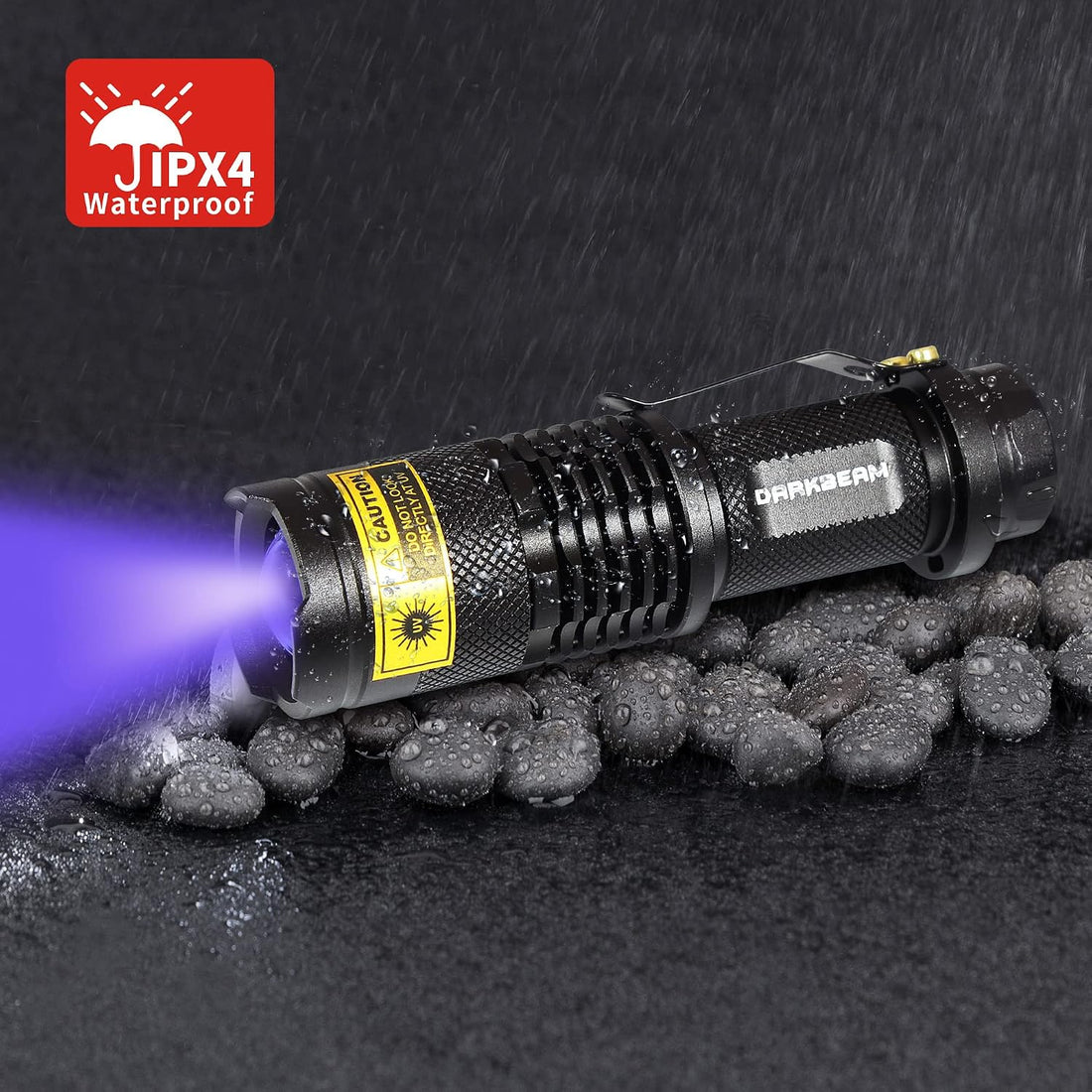 DARKBEAM UV 395nm Flashlight Blacklight Wood's lamp Black Light Mini