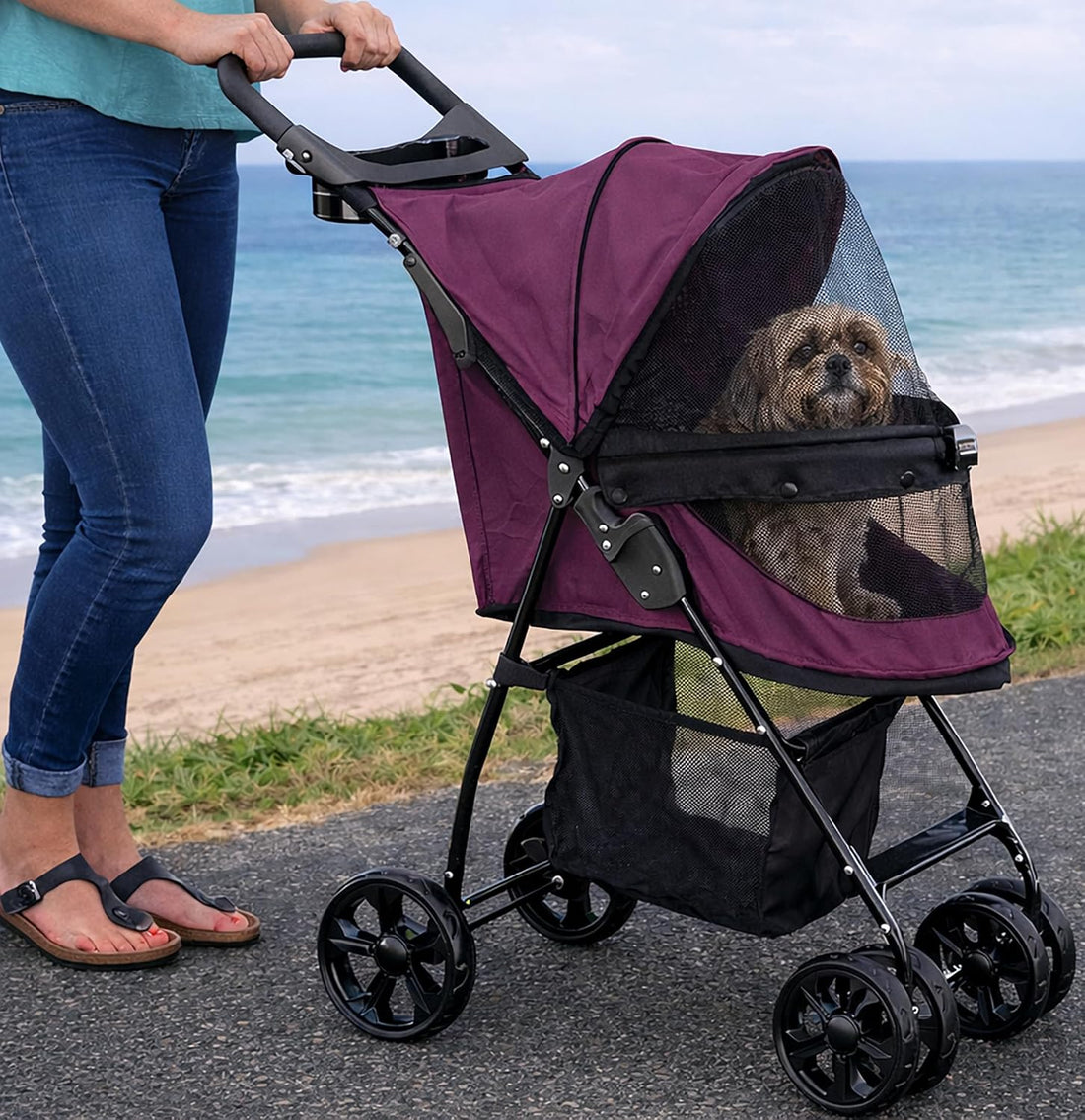 Pet Gear No-Zip Happy Trails Lite Pet Stroller