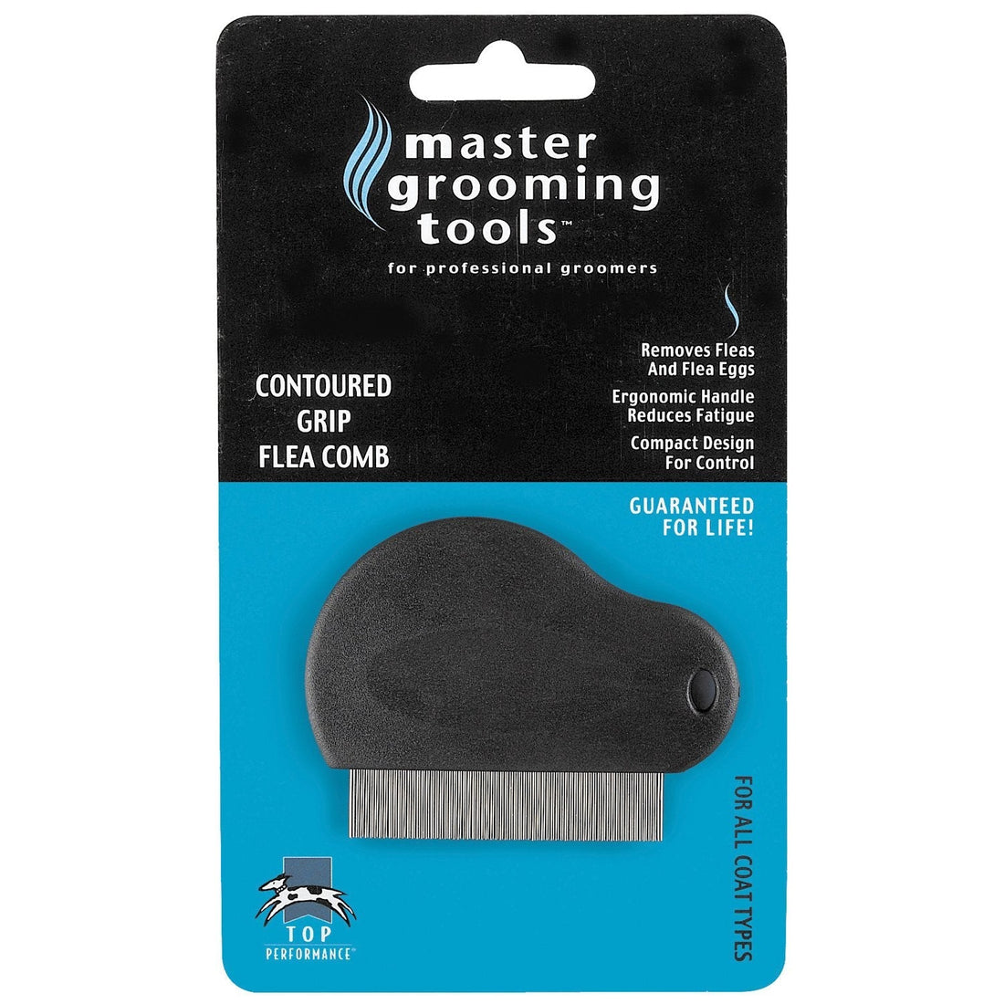 Master Grooming Tools Contoured Grip Flea Combs — Ergonomic Combs