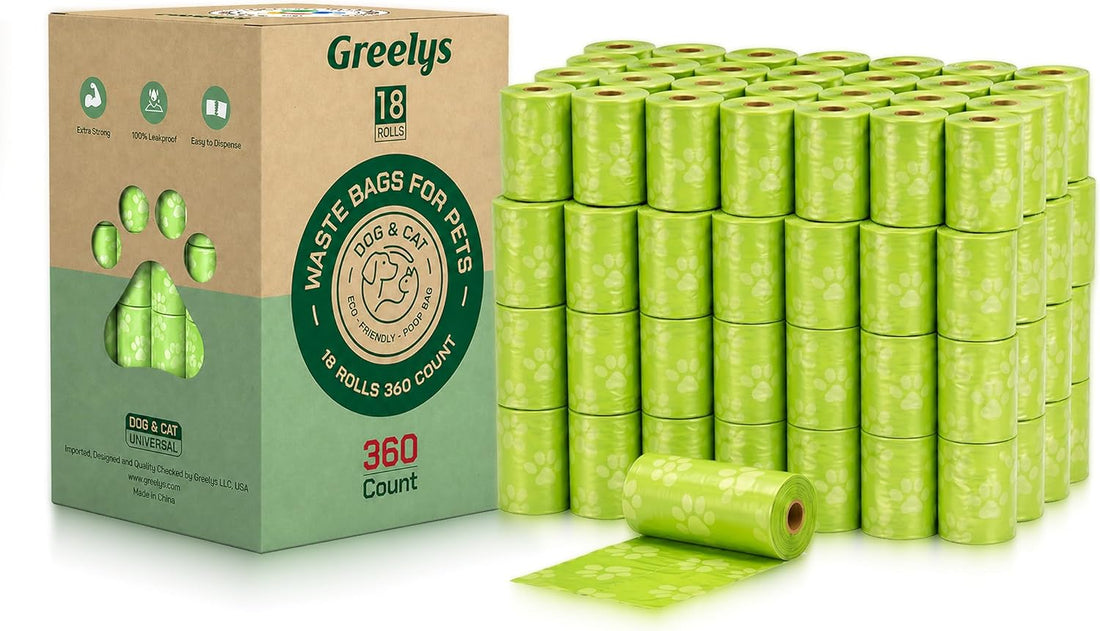 Dog Poop Bags 360 Count – Strong Leak-Proof, Easy Tear