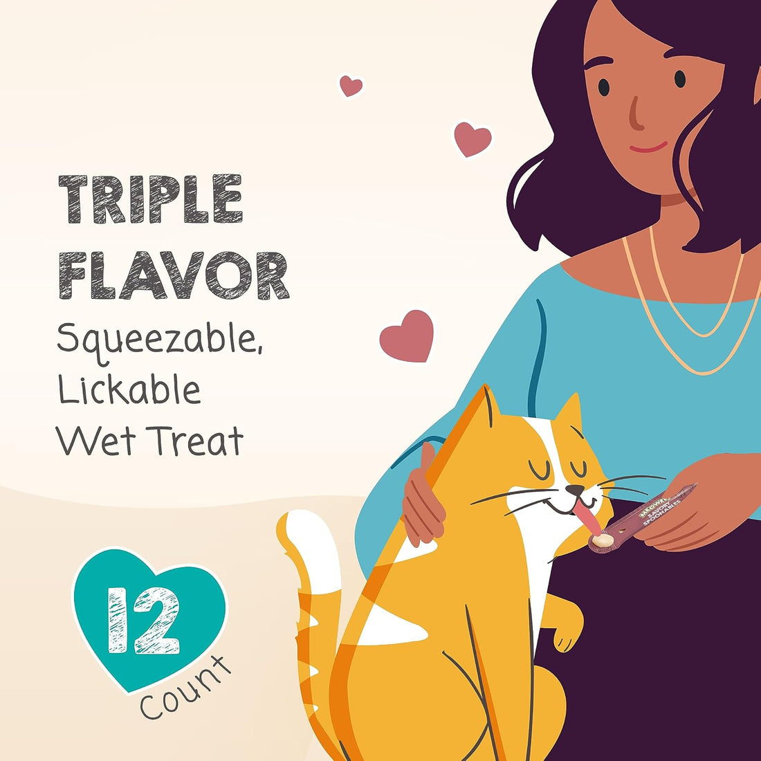 MEOWEE! Savory Spoonables Wet Cat Treat Variety Pack, 12 Count
