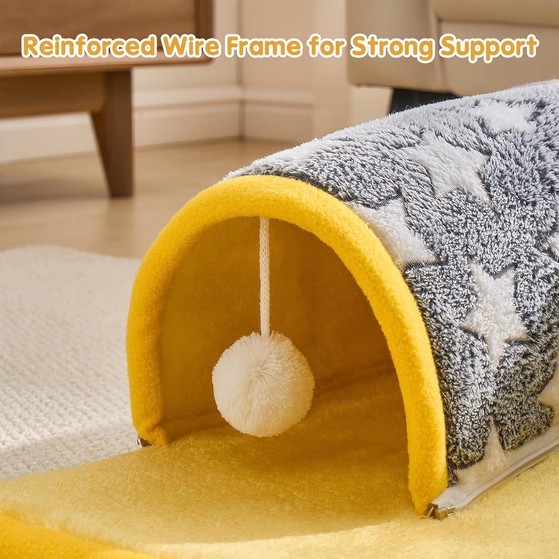 Avont Guinea Pig Tunnel Bed, Washable Hideout for Small Pets