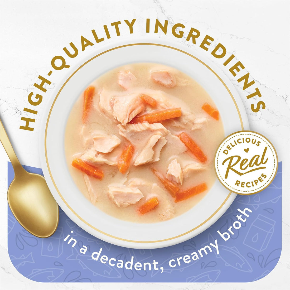 Purina Fancy Feast Creamy Broth With Wild Salmon and Whitefish