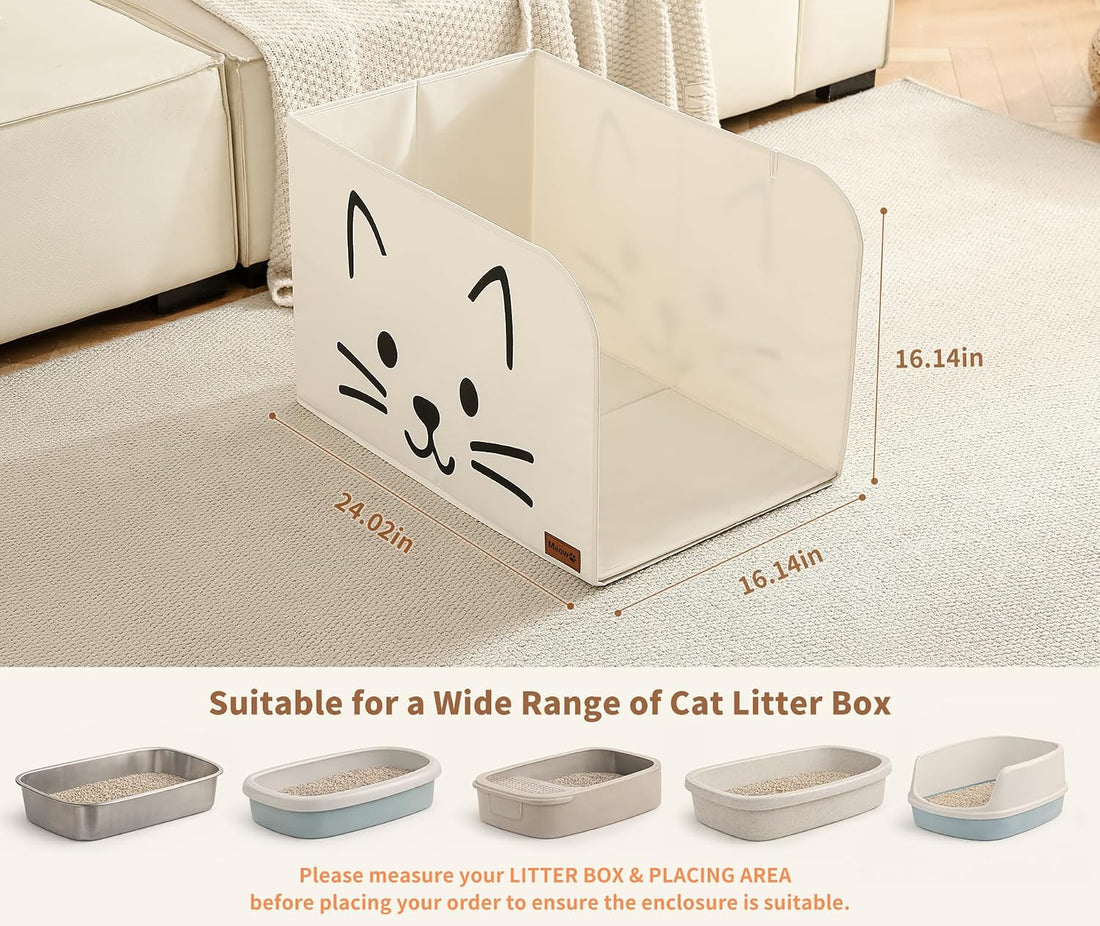 Qozary Cat Litter Box Enclosure