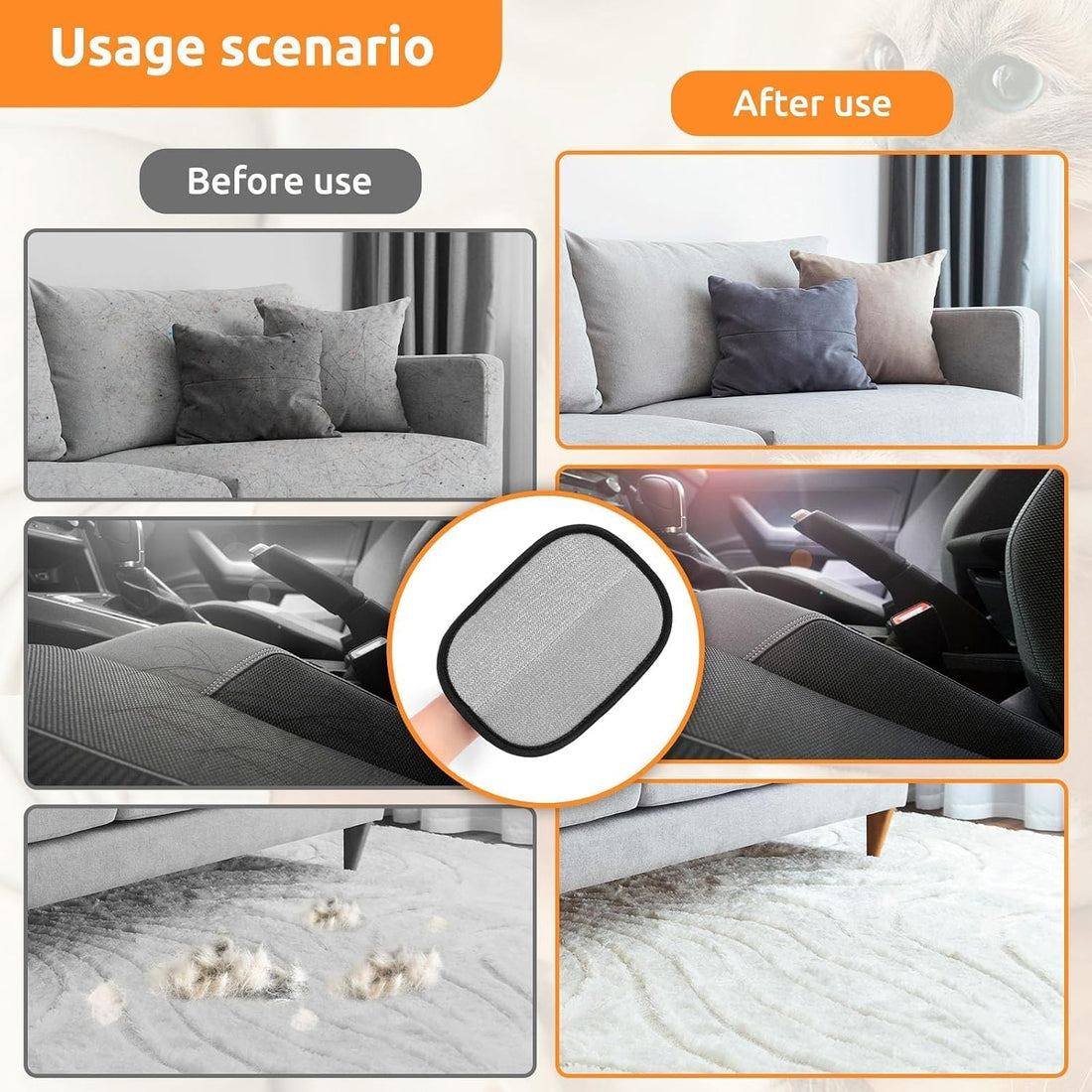 SAWMONG Pet Hair Removal Glove