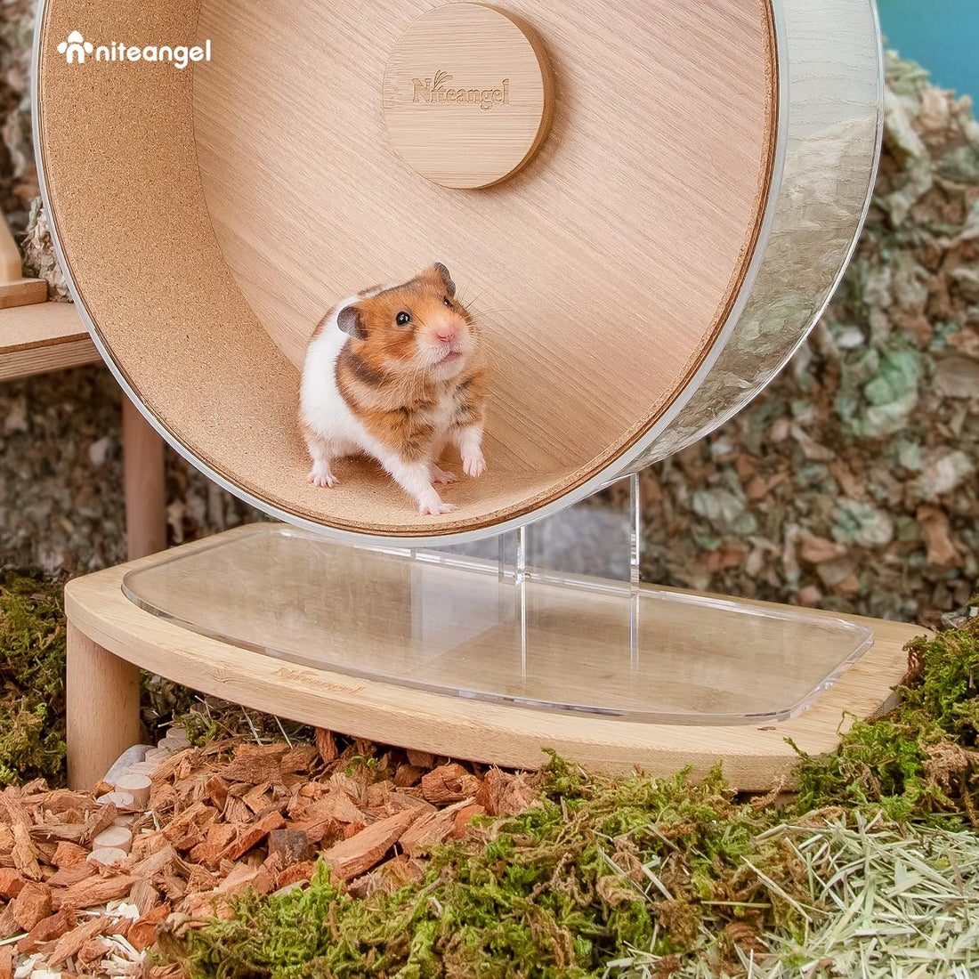 Niteangel Anti-Slide Hamster Wheel Platform