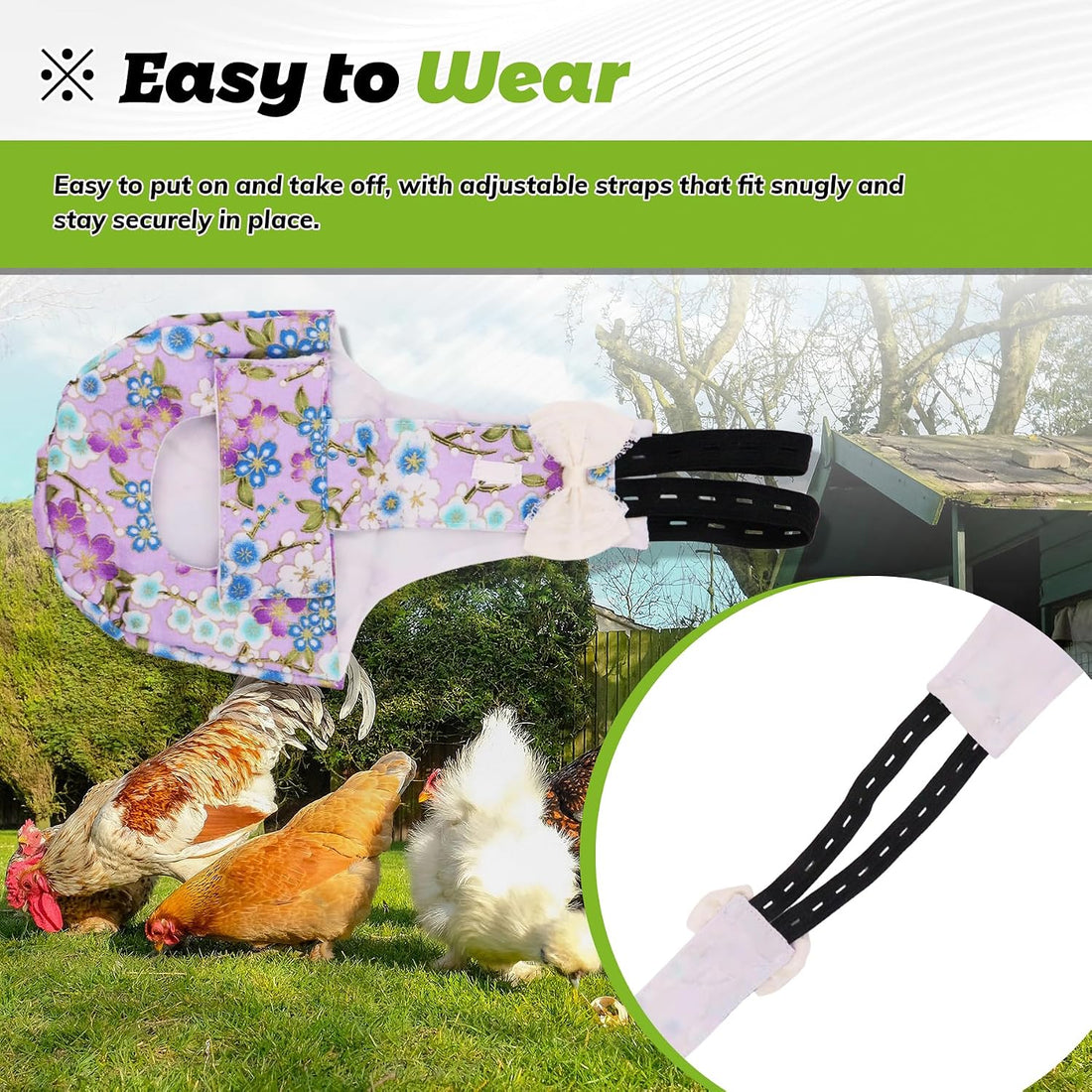 Adjustable Diaper for Pet Geese, Pet Ducks and Pet Chickens