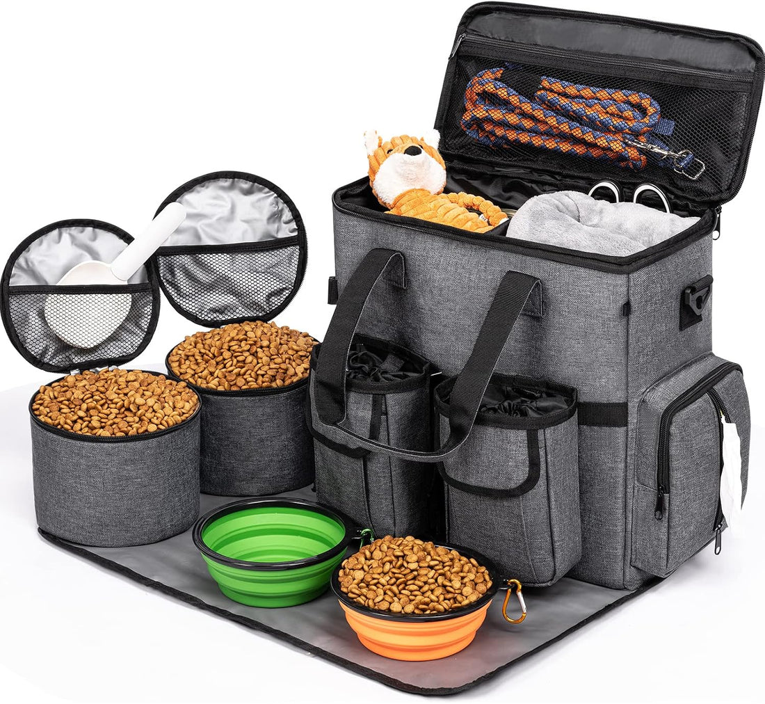 Modoker Multi-Compartment Dog Travel Backpack for Pet Supplies