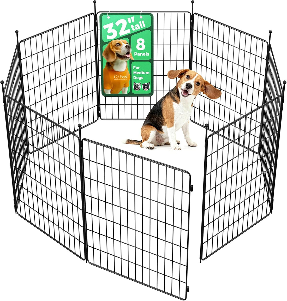 FXW MiniPaws Dog Playpen, Indoor, Yard & RV Camping, 20" H