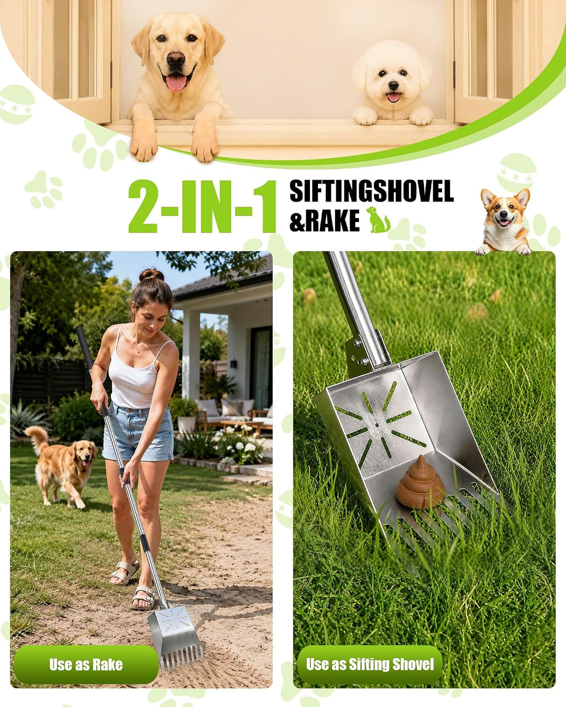 71" Stainless Steel Pooper Scooper