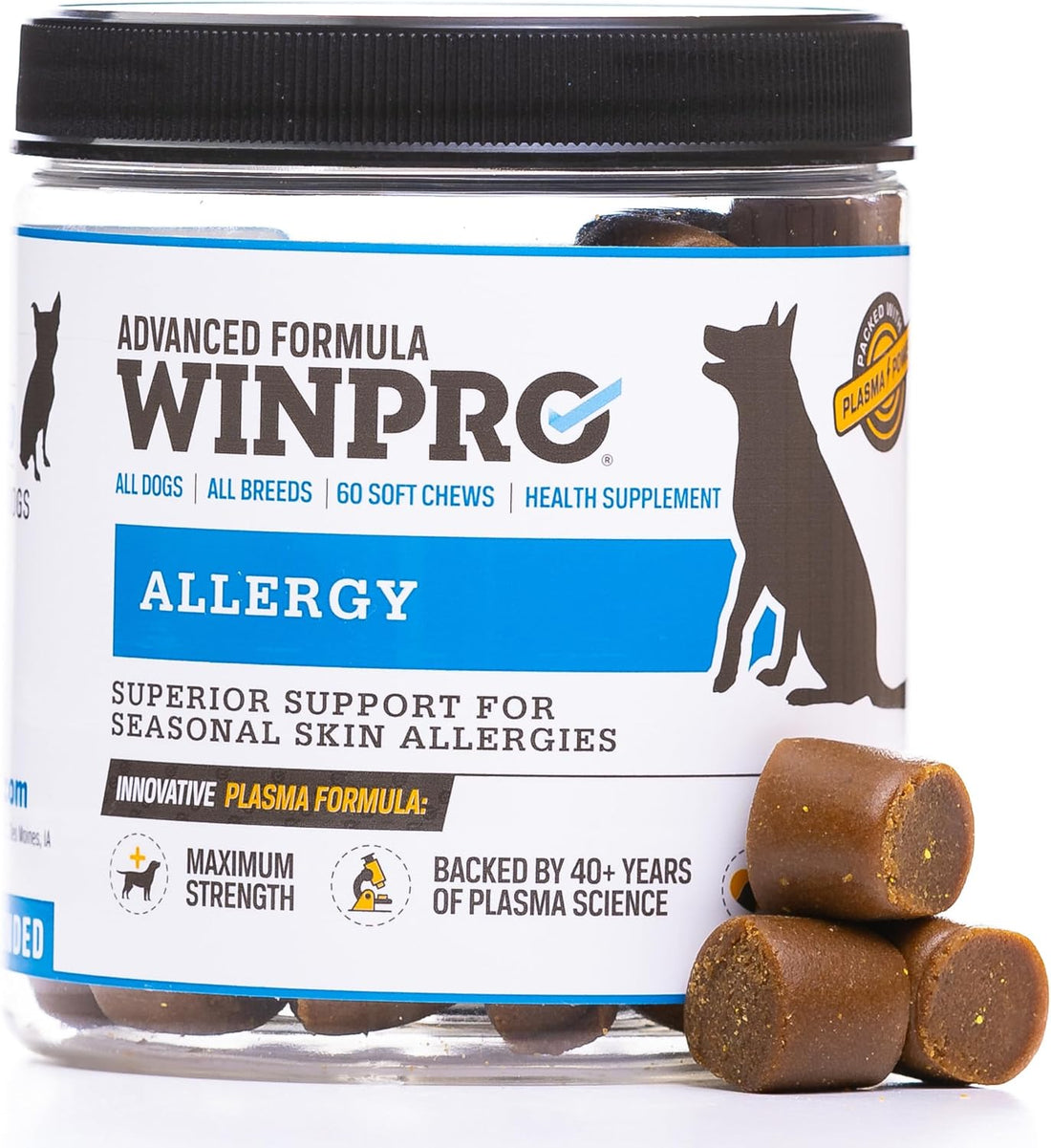 WINPRO Allergy Chews – Plasma-Powered Formula for Dog Seasonal