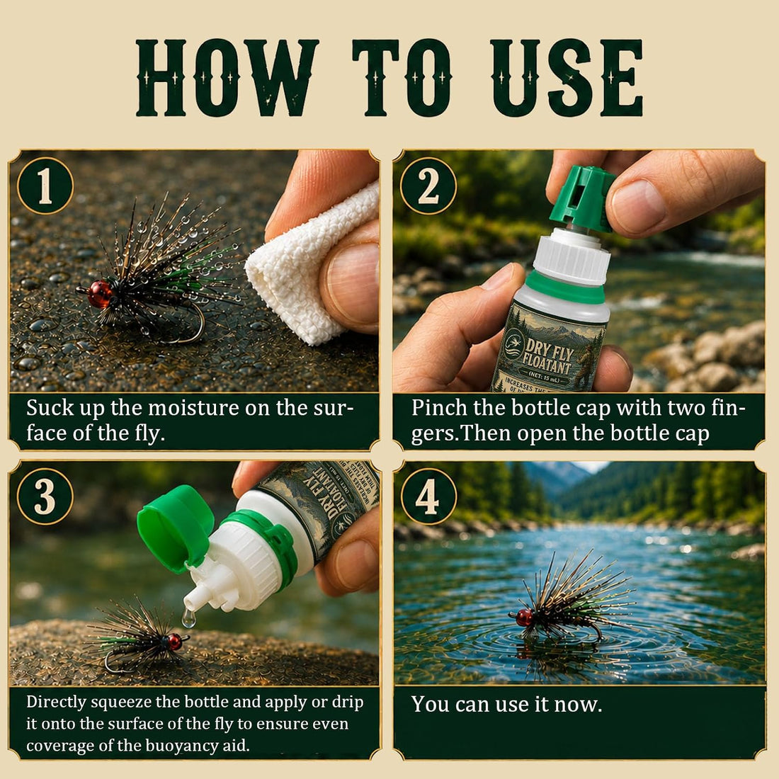 Fly Floatant, Enhanced Buoyancy Fly High Like Natural Insects 30ml