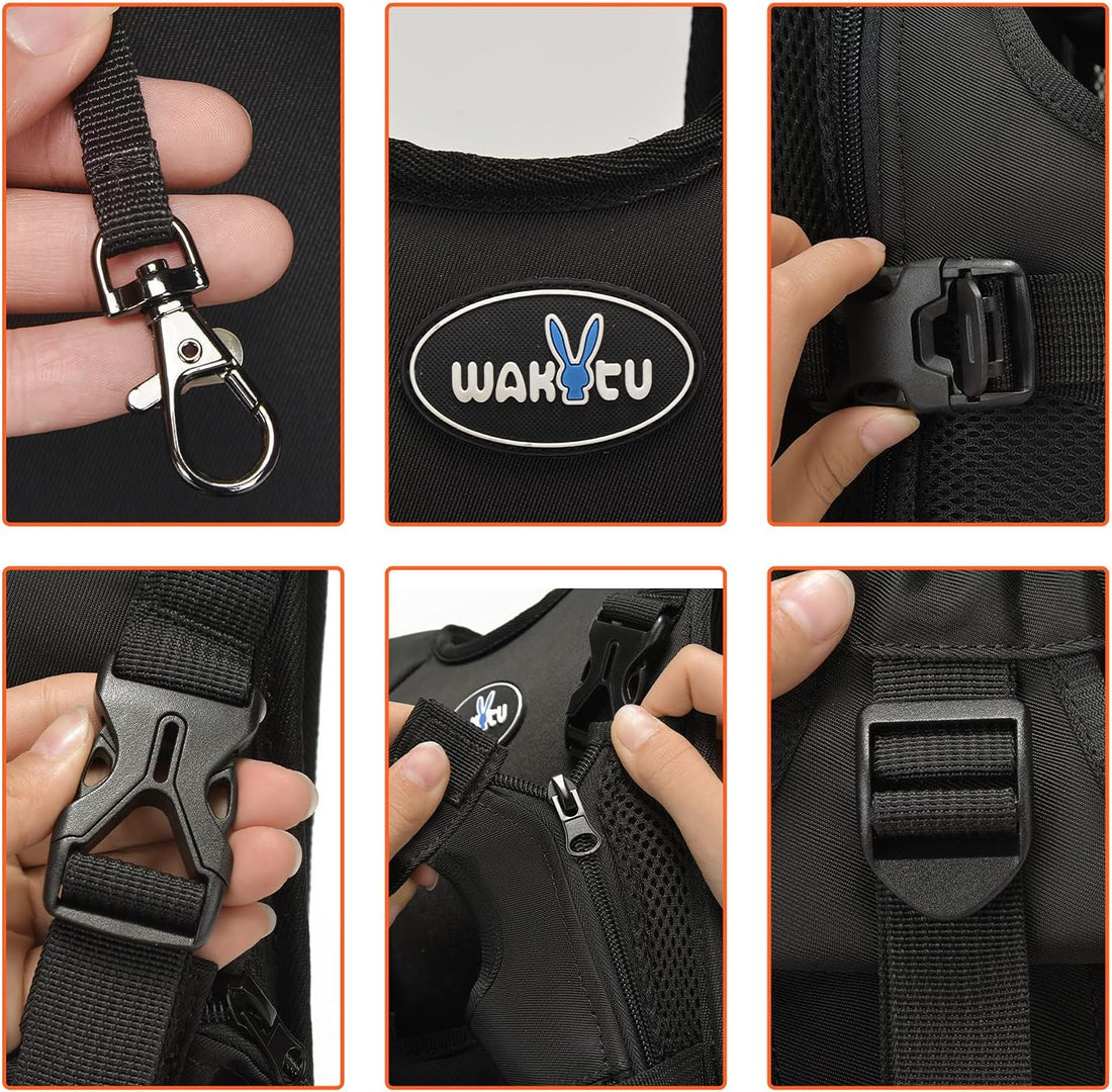 Wakytu Dog Front Carrier Pet Backpack for Small Medium Dogs,4-9lbs