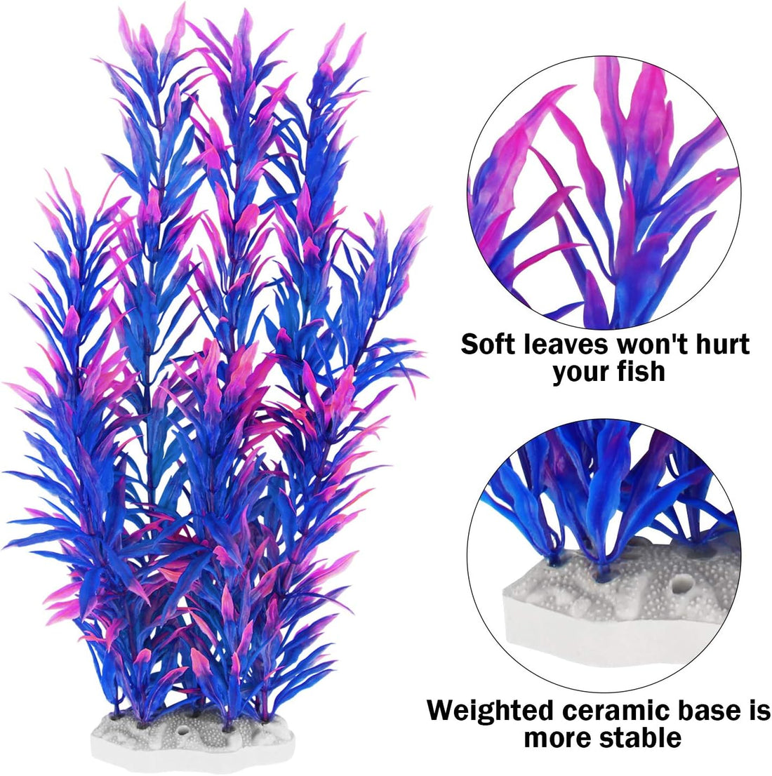MyLifeUNIT Fish Tank Plants, 10 Pack Artificial Aquarium Plants