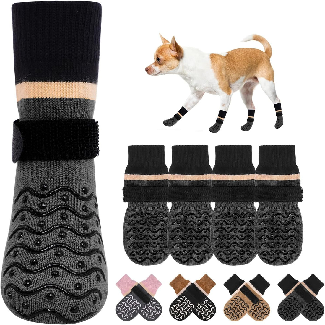 BEAUTYZOO Anti Slip Dog Socks
