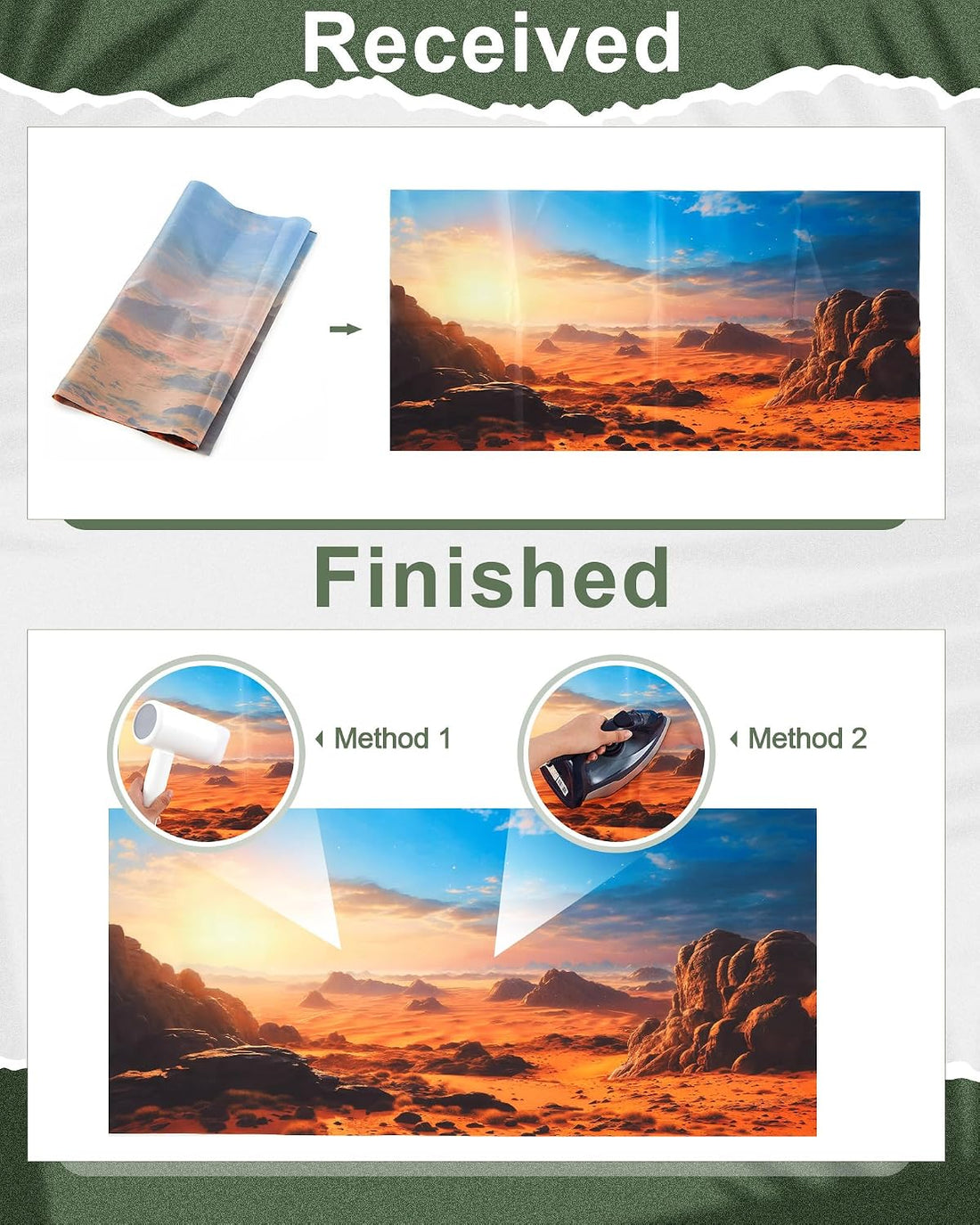 Breling 36 x 18 Inch 4 Pcs Reptile Tank Background,Habitat Scenes