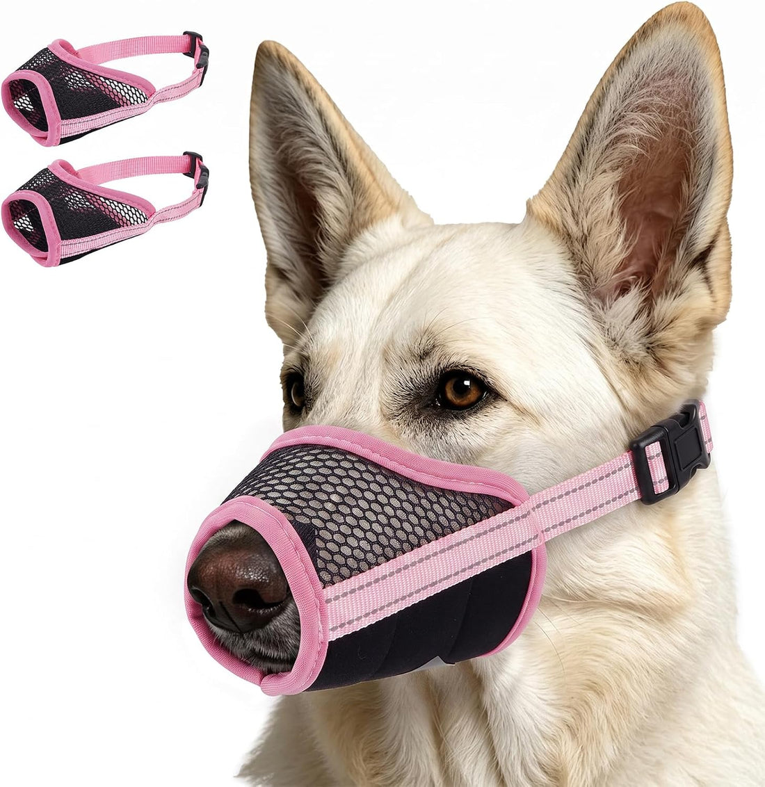 MIGOHI 2 Pack Dog Muzzle for Small Dogs,Soft Breathable Mesh