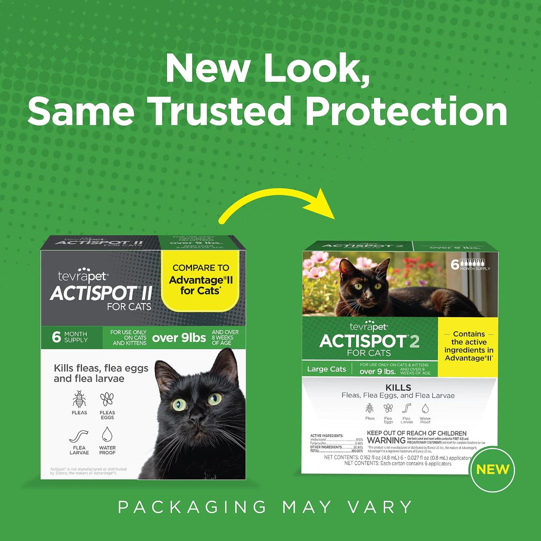 TevraPet Actispot II Flea Treatment for Large Cats 9+ lbs | 6 Doses
