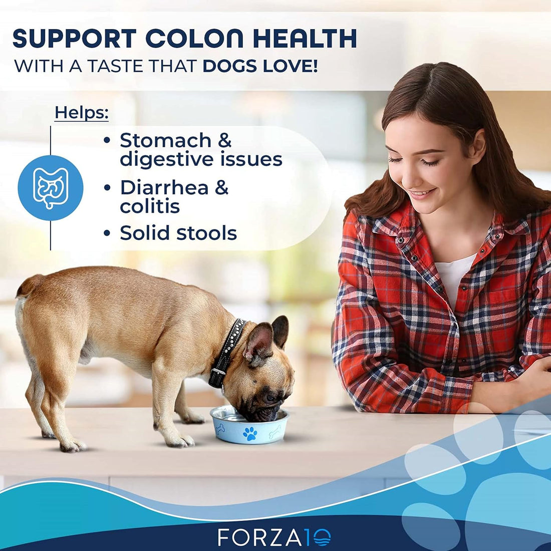 Forza10 Active Colon Dry Dog Food for Adult Dogs - 8 LB - with Anchovy