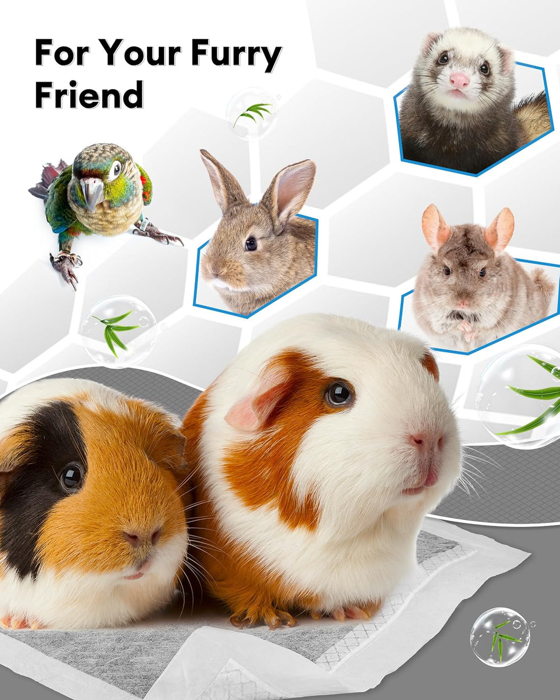 BUCATSTATE Disposable Guinea Pig Cage Liners 30 Count