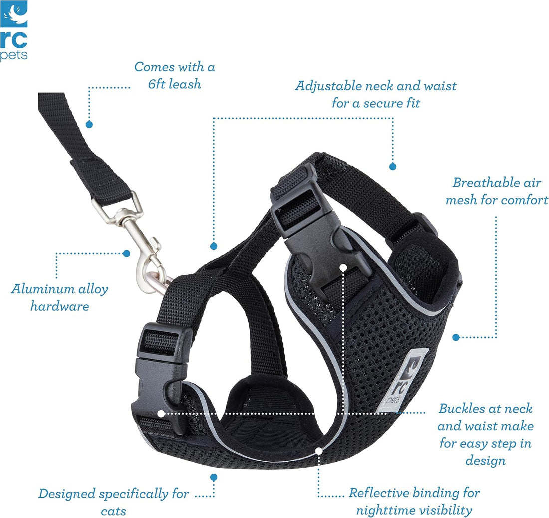 RC Pets Adventure Kitty Harness, 6ft Leash