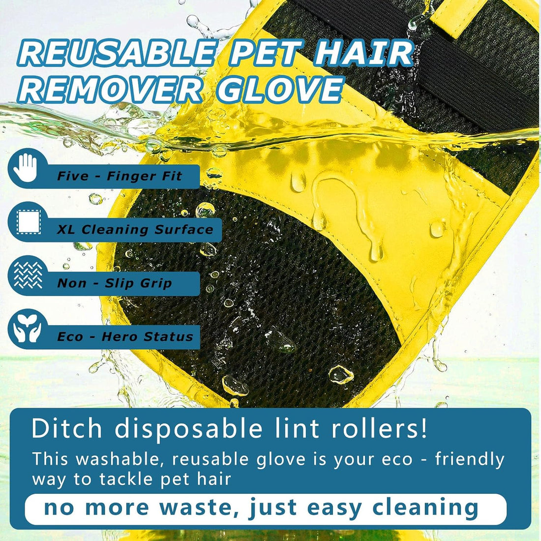 2Pcs Pet Hair Removal Gloves