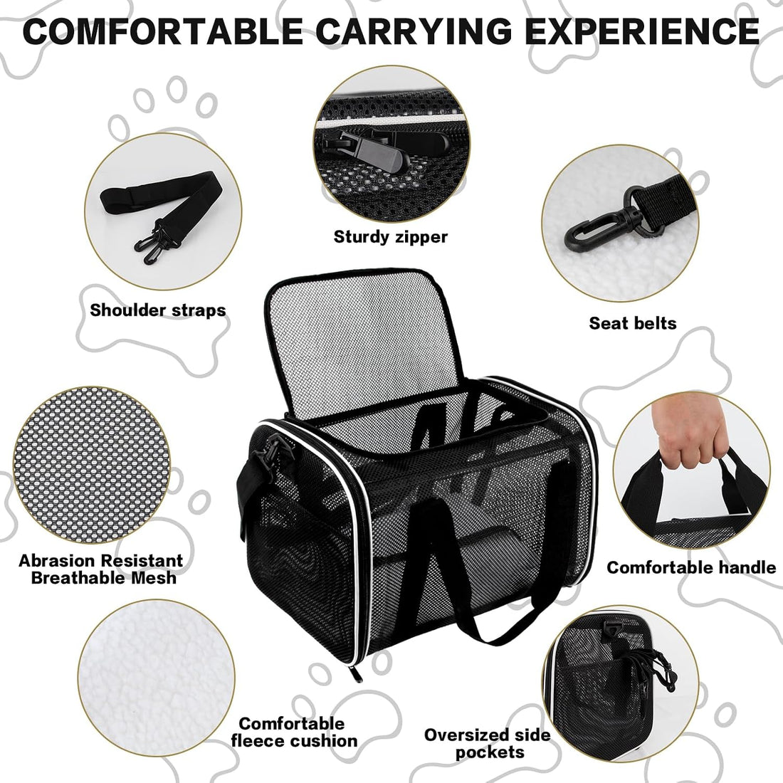 Cat Carrier Dog Carrier Pet Carriers Soft-Sided Cats Bag Animal