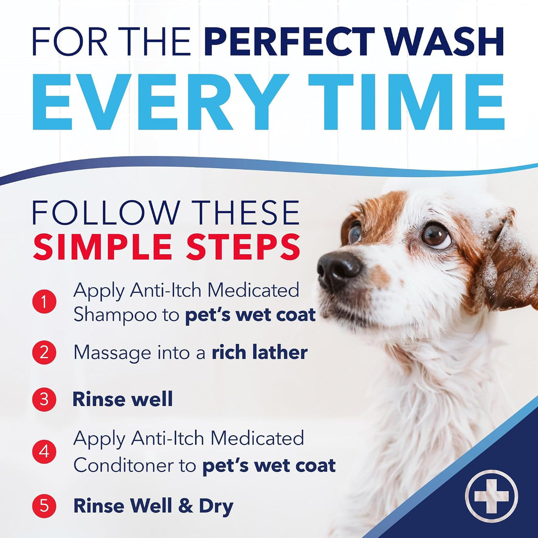 TropiClean OxyMed Medicated Dog Shampoo and Conditioner Set, 2 Pack