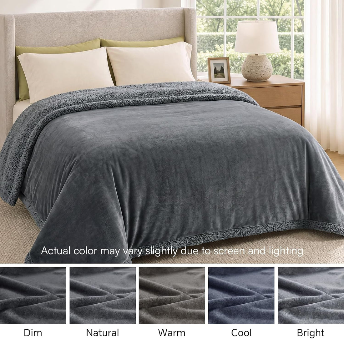 Waterproof Pet Blanket, Liquid Pee Proof Dog Blanket for Sofa Bed